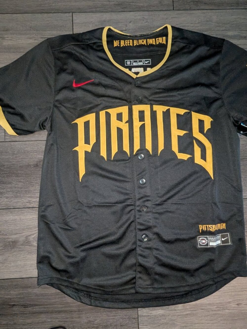 Konnor Griffin #6 Pittsburgh Pirates 2026 City Connect Baseball Jersey - Picture 2 of 9